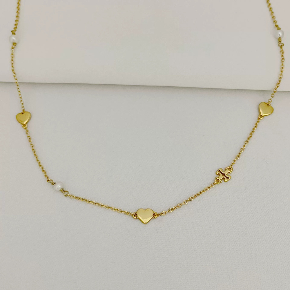 Tory Burch Sweetheart Necklace Design Choker